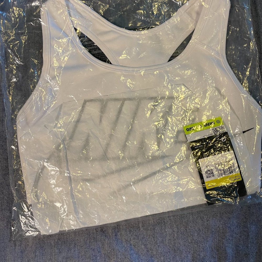 NWT Nike DriFit Sports Bra - block logo